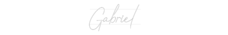 Custom Neon: Gabriel