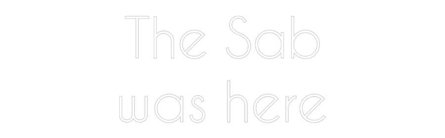 Custom Neon: The Sab
was ...