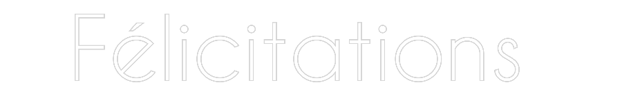 Custom Neon: Félicitations
