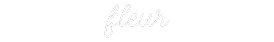 Custom Neon: fleur