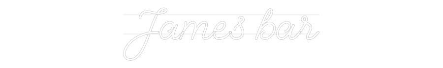 Custom Neon: James bar