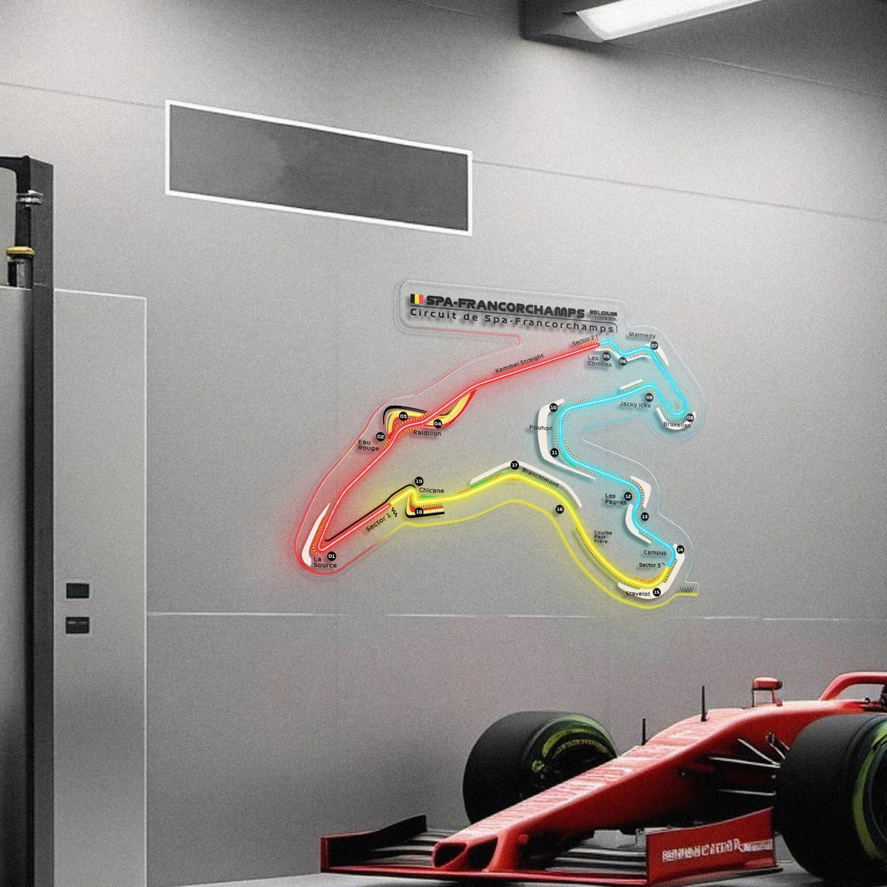 Affiche Circuits F1 2024, idée déco originale | L'Afficherie