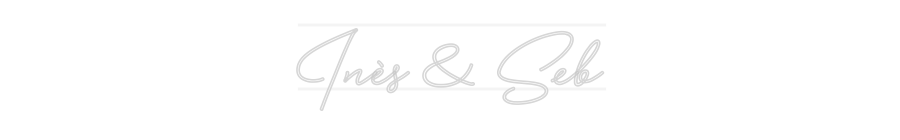 Custom Neon: Inès & Seb