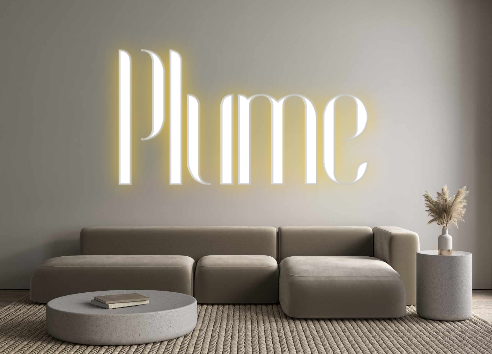 Custom Neon: Plume