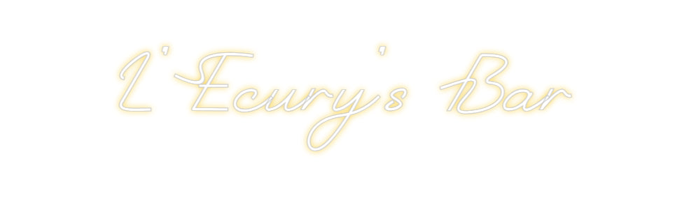 Custom Neon: L'Ecury's Bar