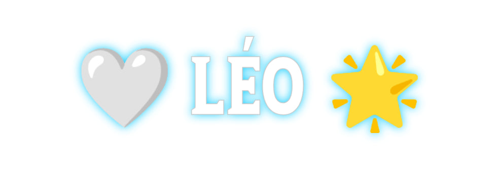 Custom Neon: 🤍 LÉO 🌟