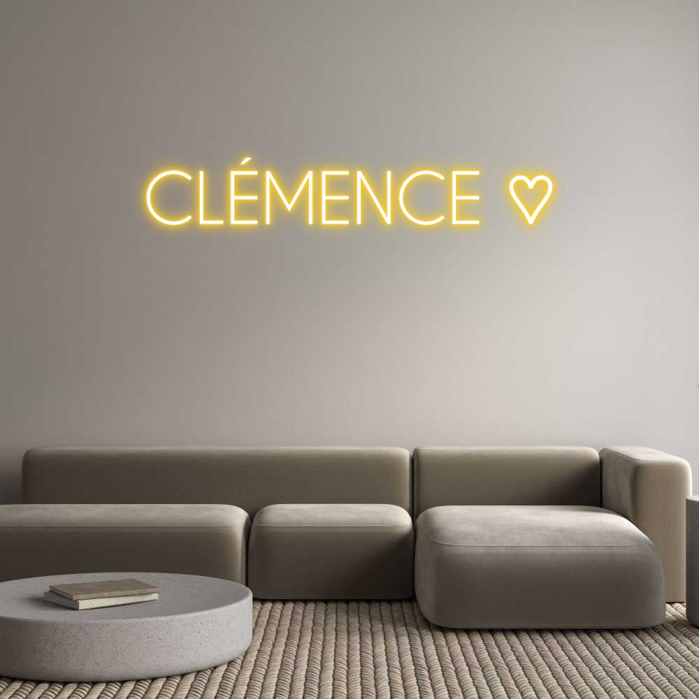 Custom Neon: CLÉMENCE ♡