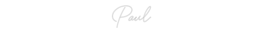 Custom Neon: Paul