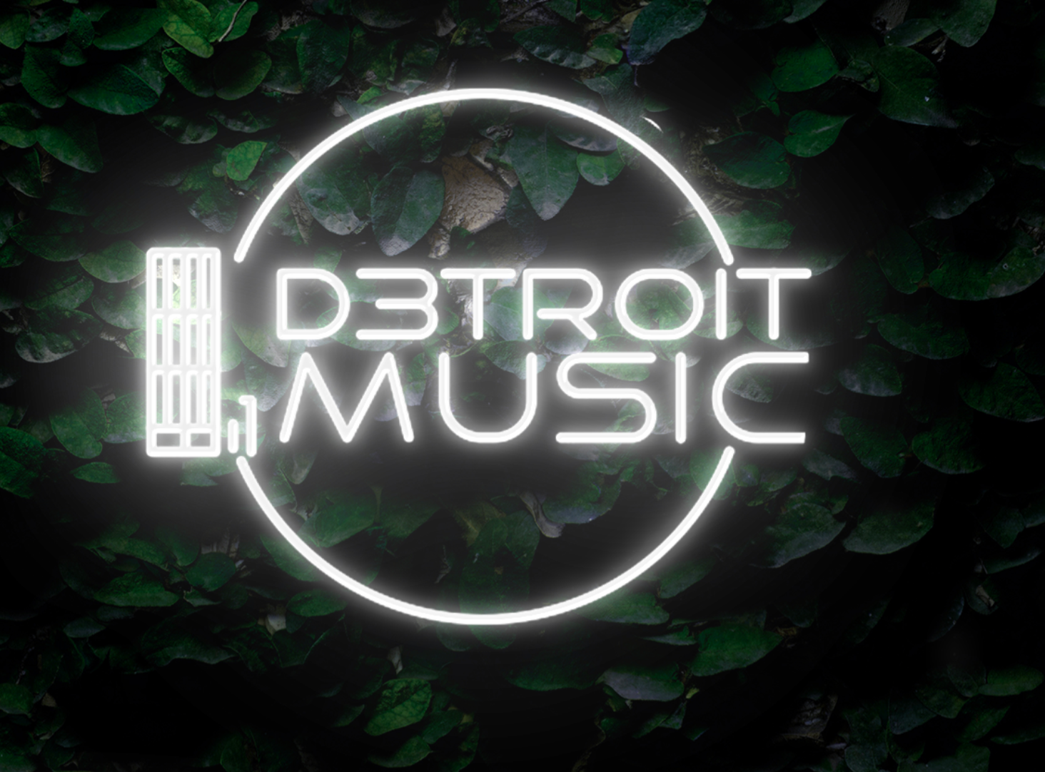 Néon personnalisé Detroit music