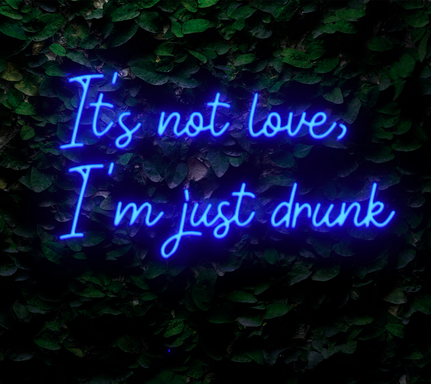 Neon personnalisé It's not love, i'm just drunk