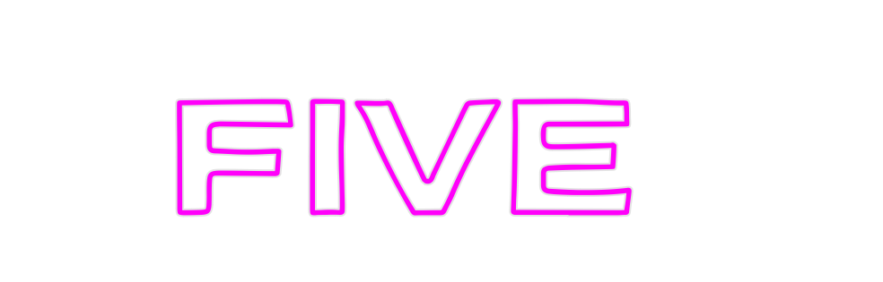 Custom Neon: FIVE