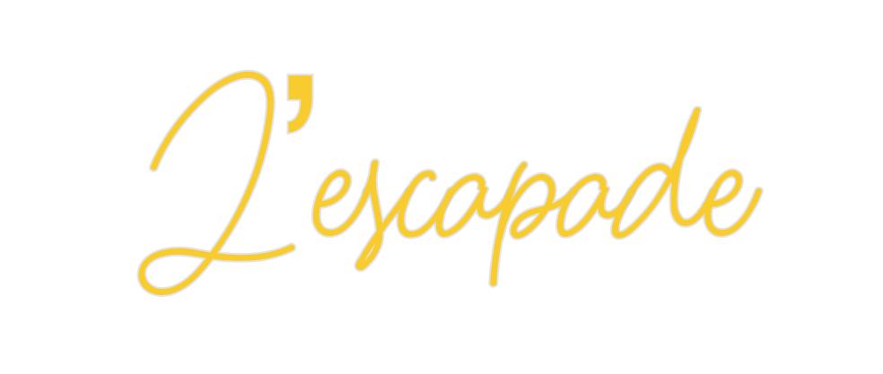 Custom Neon: L’escapade