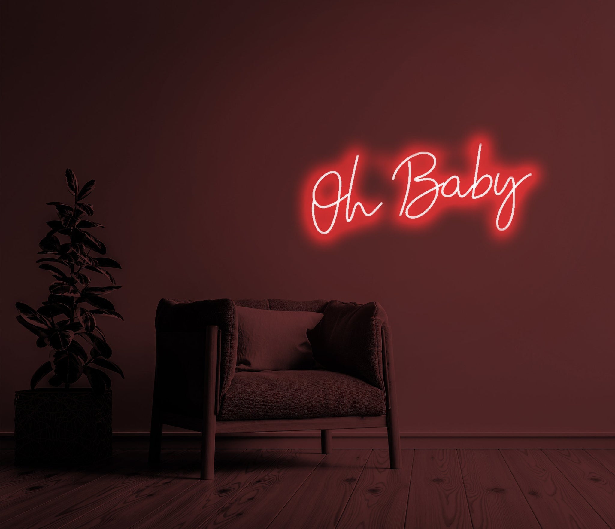 Oh Baby - Neon Mural