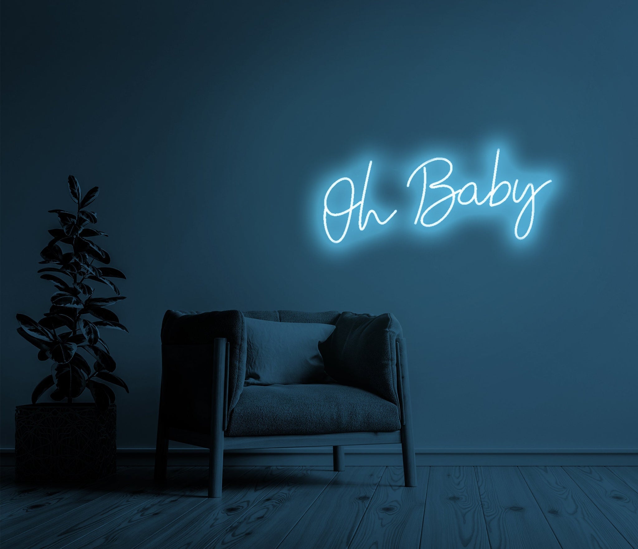 Oh Baby - Neon Mural