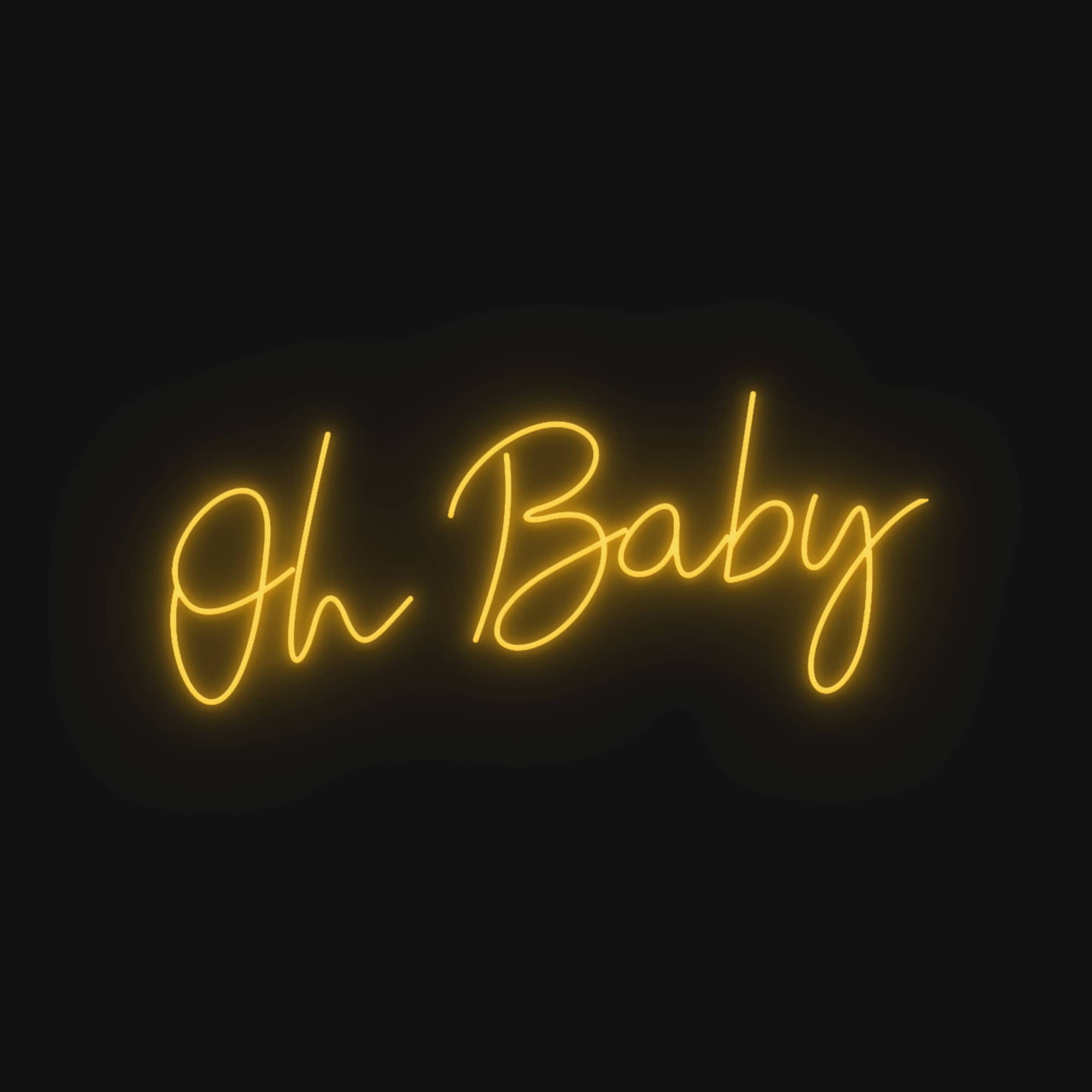 Oh Baby - Neon Mural