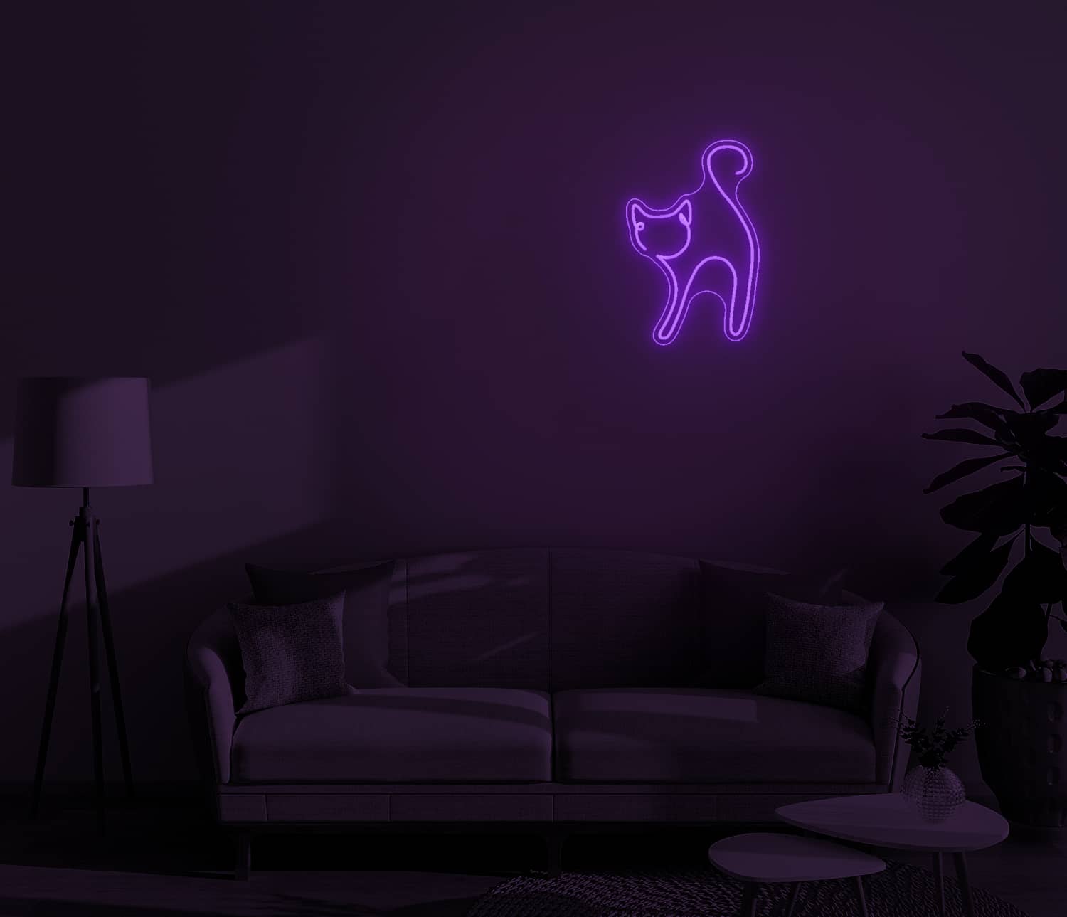Chat - Neon Mural